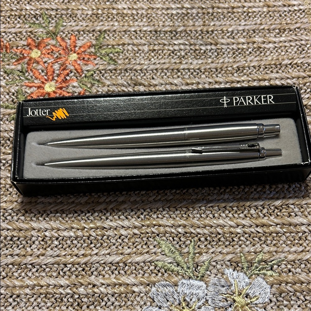 Parker Jotter Silver Pen Duo